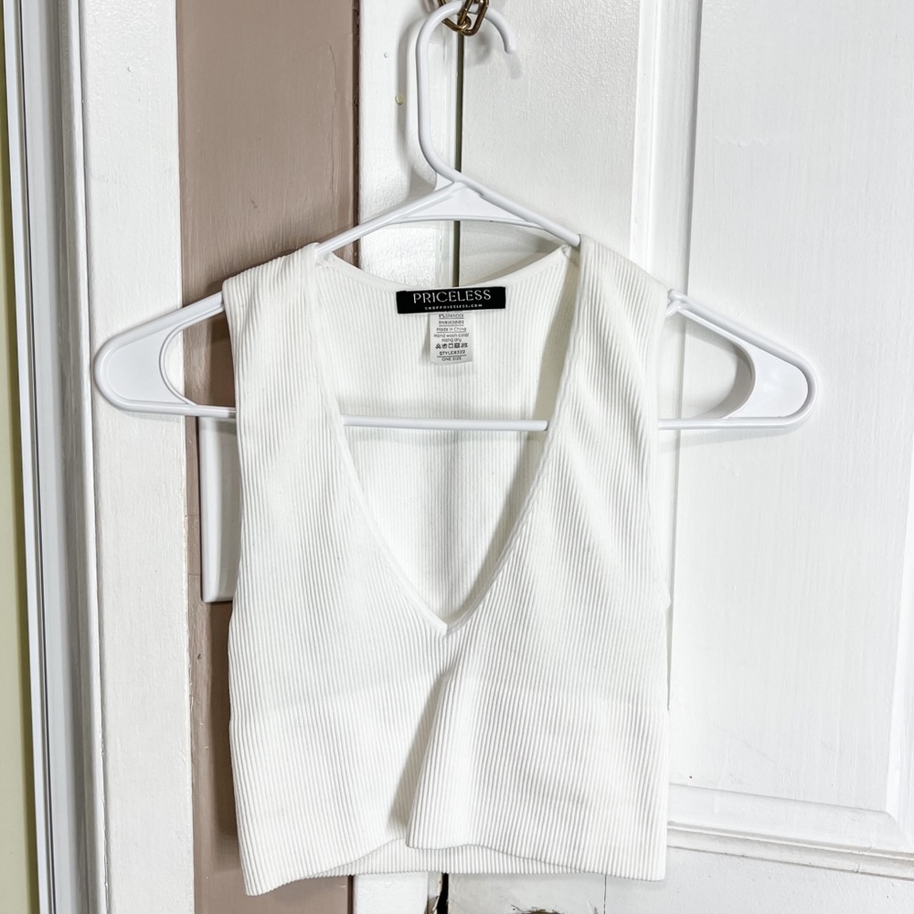 White Crop Top